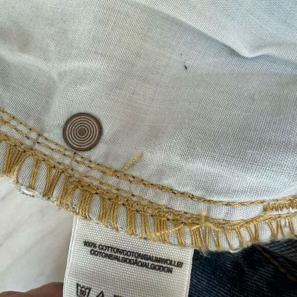 Free People Lace Trim Jean Shorts Women's Size 24 Mid Rise Denim NWT - Picture 6 of 8